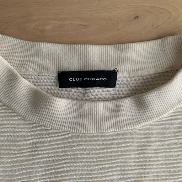 CLUB MONACO - Semi-sheer long-sleeve wool-blend top - Picture 3 of 9